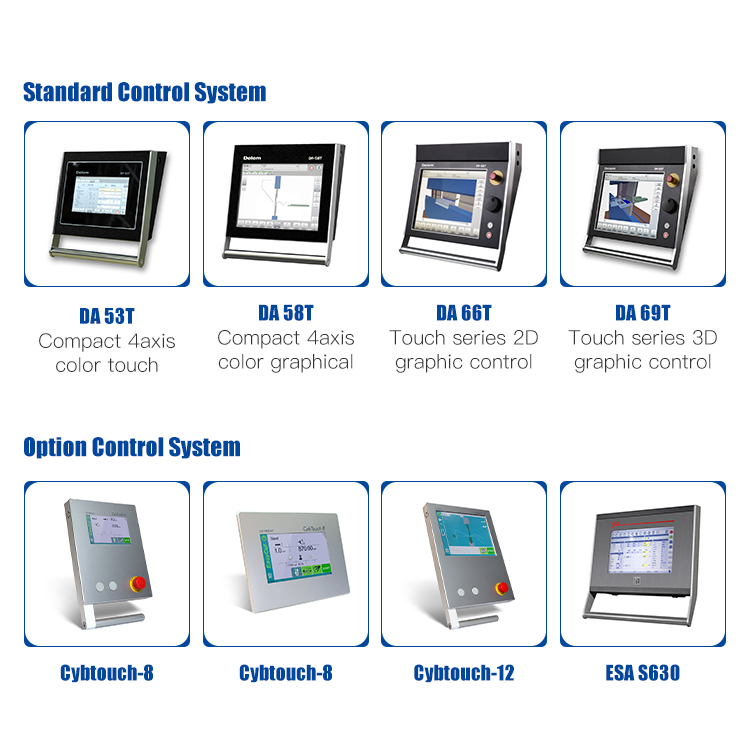 160t-4000 presse plieuse hydraulique à commande numérique par ordinateur à 4 axes