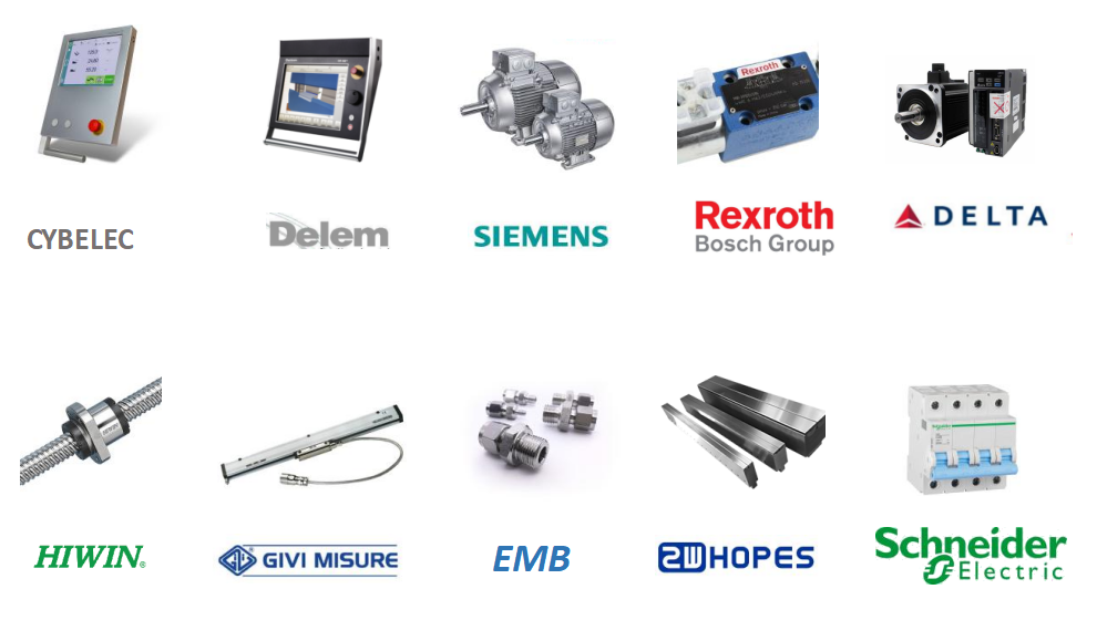 160t-4000 presse plieuse hydraulique à commande numérique par ordinateur à 4 axes