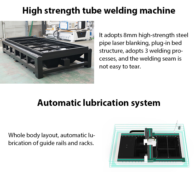 Cnc Dual-Use Sheet And Tube Pipe Tube Cutter Fiber Laser Cutting Machine For Metal Découpeuse de laser de fibre de coupeur de tube de tuyau de feuille et de tube à double usage de commande numérique par ordinateur pour le métal