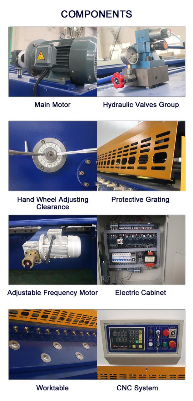 Cnc Nc Hydraulic Press Metal Guillotine Shear Machine For Carbon Stainless Steel Sheet Machine de cisaillement de guillotine en métal de presse hydraulique de commande numérique par ordinateur pour la feuille d'acier inoxydable de carbone