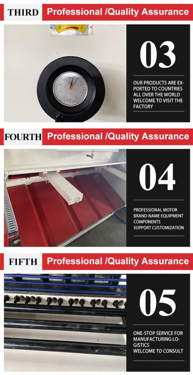 E21 8*2500 Hydraulic Cnc Guillotine Shearing Machine Steel Plate Sheet Metal Cutting E21 8*2500 Machine de cisaillement hydraulique de guillotine de commande numérique par ordinateur coupe de tôle de plaque d'acier