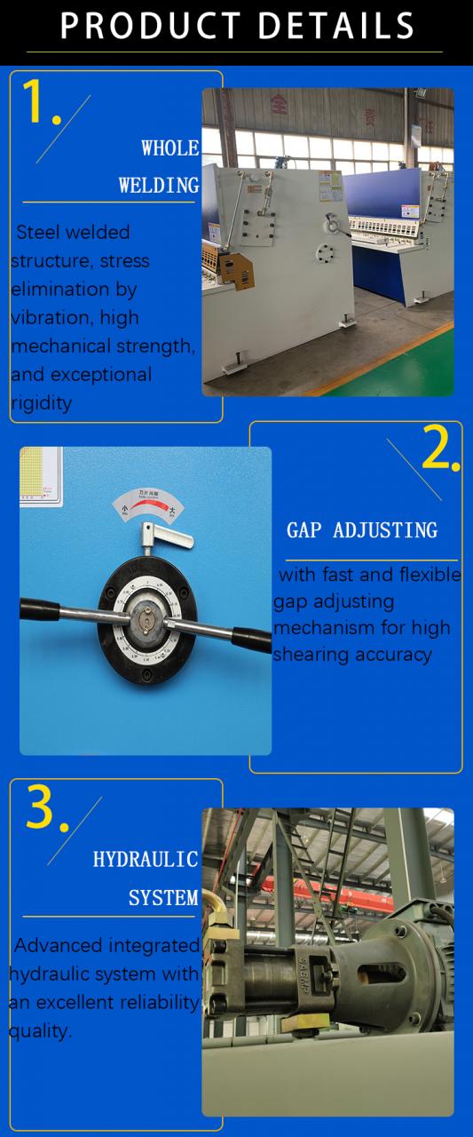 Machine de cisaillement Guillotine hydraulique Qc12y 8*6000mm Guillotine industrielle tôle aluminium acier inoxydable coupe cisaillement M