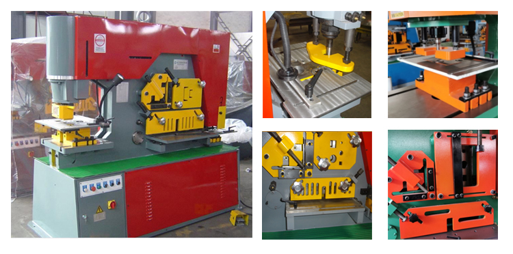 Q35y Hydraulic Ironworker Combined Drilling Machine Punching And Shearing Machine Machine de poinçonnage et de cisaillement combinée de poinçonneuse hydraulique de foreuse de Q35y