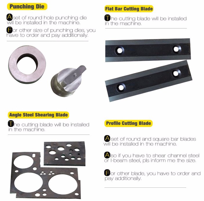 Machine de cisaillement et de poinçonnage combinée par ouvrier hydraulique multifonctionnel de fer de la série Q35y