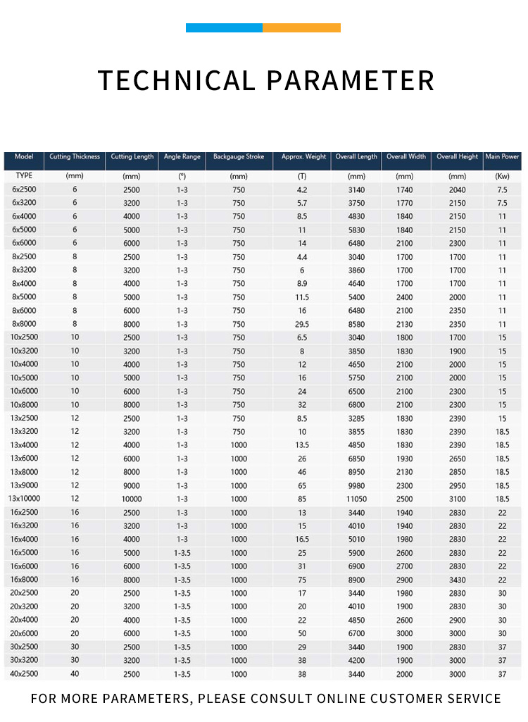 QC11K 10 12 16 mm 3200 4000mm Metal Guillotine Shear CNC Guillotine Shearing Machine QC11K 10 12 16 mm 3200 4000mm Cisaille à guillotine en métal Cisaille à guillotine CNC